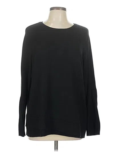 Pre-owned Jjill Pullover Sweater In Black