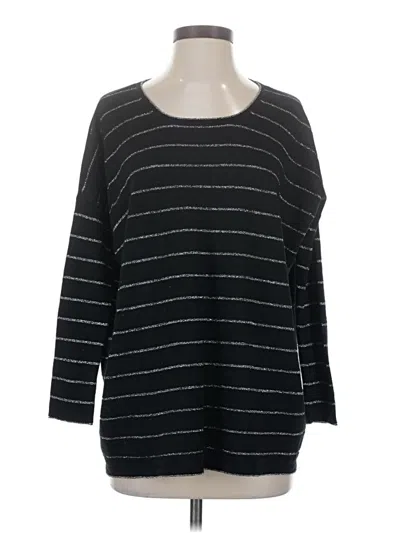 Pre-owned Jjill Pullover Sweater In Black