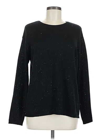 Pre-owned Jjill Pullover Sweater In Black