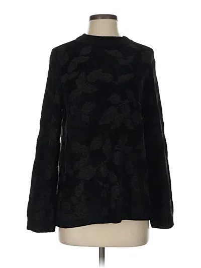 Pre-owned Jjill Pullover Sweater In Black