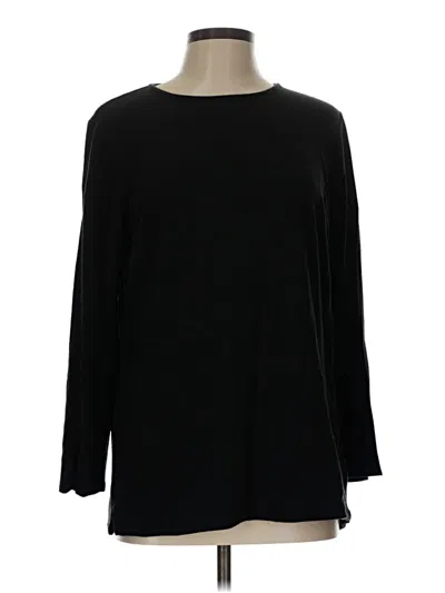 Pre-owned Jjill Pullover Sweater In Black