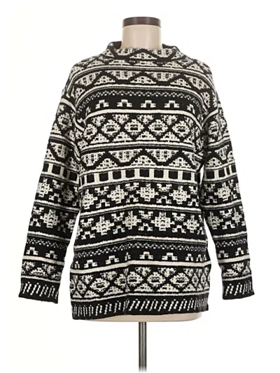 Pre-owned Jjill Pullover Sweater In Black