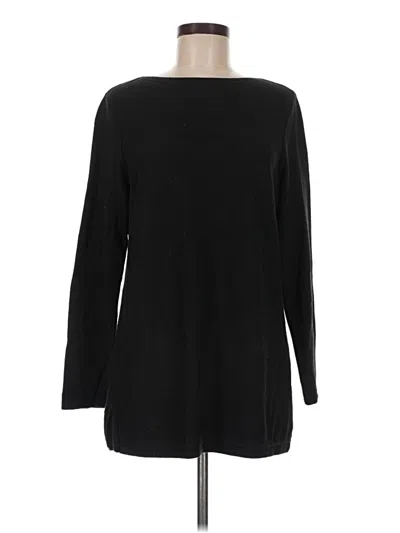 Pre-owned Jjill Pullover Sweater In Black