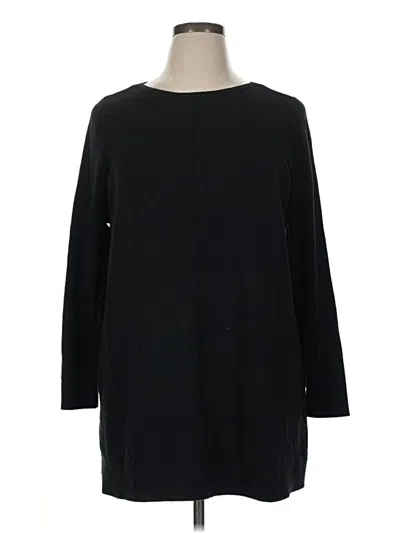 Pre-owned Jjill Pullover Sweater In Black