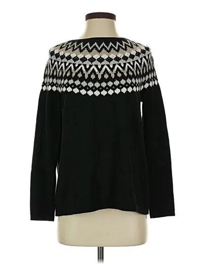 Pre-owned Jjill Pullover Sweater In Black