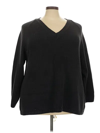 Pre-owned Jjill Pullover Sweater In Black