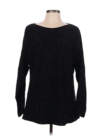 Pre-owned Jjill Pullover Sweater In Black