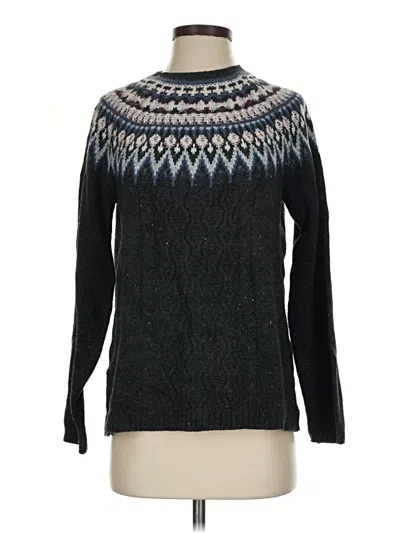 Pre-owned Jjill Pullover Sweater In Black