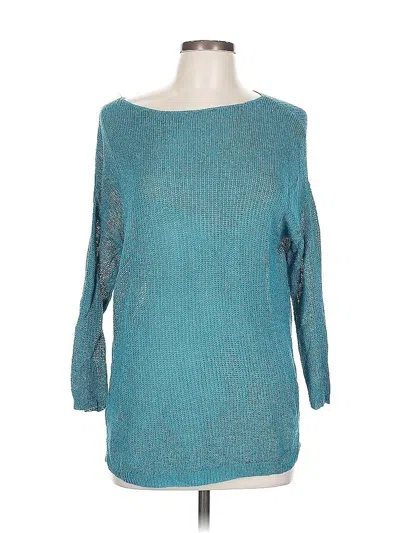 Pre-owned Jjill Pullover Sweater In Blue