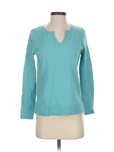 Pre-owned Jjill Pullover Sweater In Blue