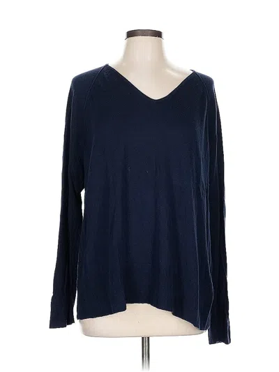 Pre-owned Jjill Pullover Sweater In Blue