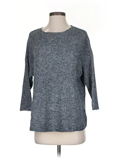 Pre-owned Jjill Pullover Sweater In Blue