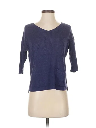 Pre-owned Jjill Pullover Sweater In Blue