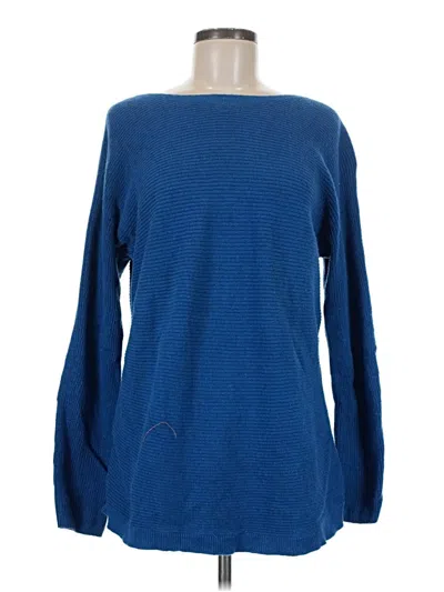 Pre-owned Jjill Pullover Sweater In Blue
