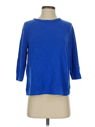 Pre-owned Jjill Pullover Sweater In Blue