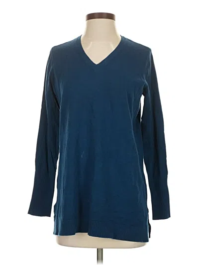 Pre-owned Jjill Pullover Sweater In Blue
