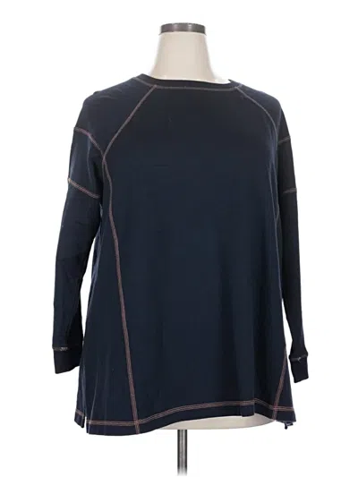 Pre-owned Jjill Pullover Sweater In Blue