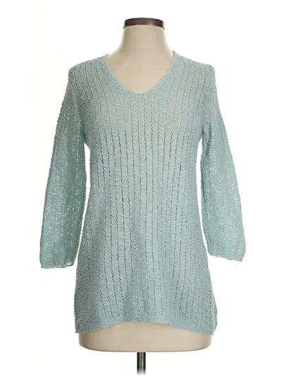 Pre-owned Jjill Pullover Sweater In Blue