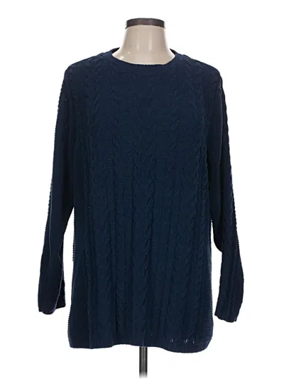 Pre-owned Jjill Pullover Sweater In Blue
