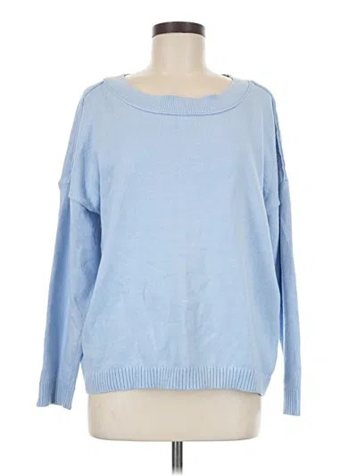 Pre-owned Jjill Pullover Sweater In Blue