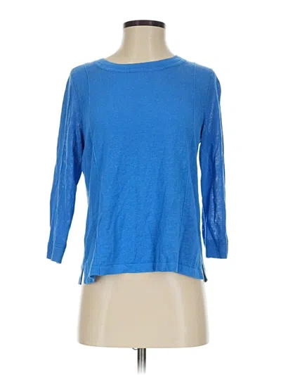 Pre-owned Jjill Pullover Sweater In Blue