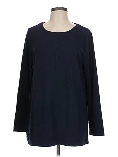 Pre-owned Jjill Pullover Sweater In Blue