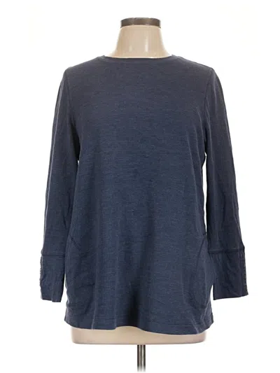 Pre-owned Jjill Pullover Sweater In Blue