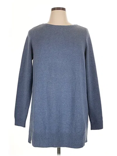 Pre-owned Jjill Pullover Sweater In Blue