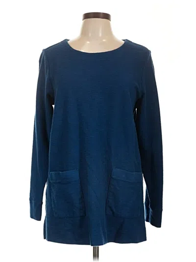 Pre-owned Jjill Pullover Sweater In Blue