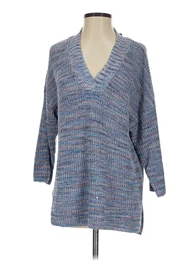 Pre-owned Jjill Pullover Sweater In Blue