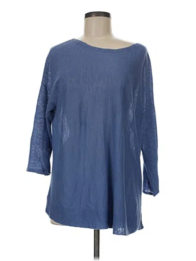 Pre-owned Jjill Pullover Sweater In Blue