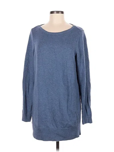 Pre-owned Jjill Pullover Sweater In Blue