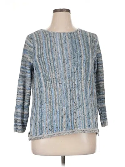Pre-owned Jjill Pullover Sweater In Blue