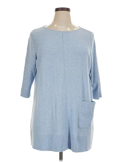 Pre-owned Jjill Pullover Sweater In Blue