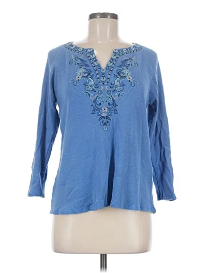 Pre-owned Jjill Pullover Sweater In Blue