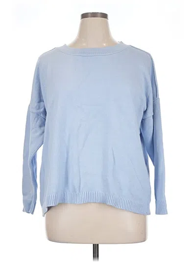 Pre-owned Jjill Pullover Sweater In Blue