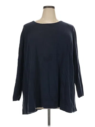 Pre-owned Jjill Pullover Sweater In Blue