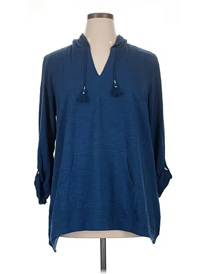 Pre-owned Jjill Pullover Sweater In Blue