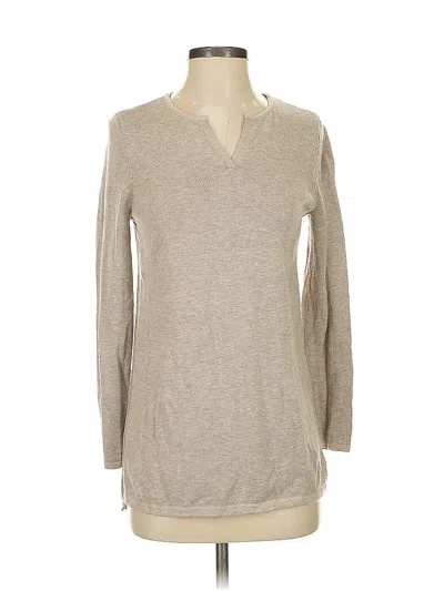 Pre-owned Jjill Pullover Sweater In Brown