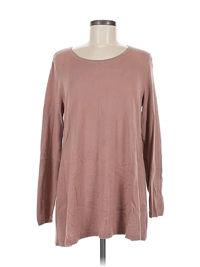 Pre-owned Jjill Pullover Sweater In Brown