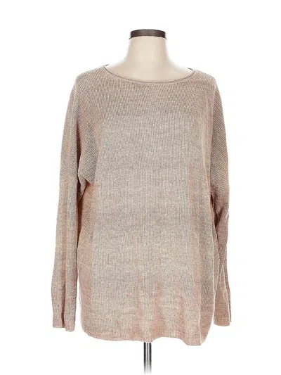 Pre-owned Jjill Pullover Sweater In Brown