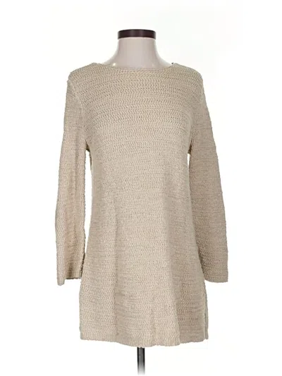 Pre-owned Jjill Pullover Sweater In Brown