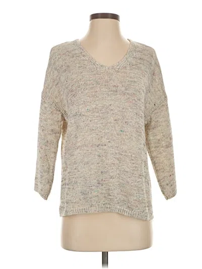 Pre-owned Jjill Pullover Sweater In Brown