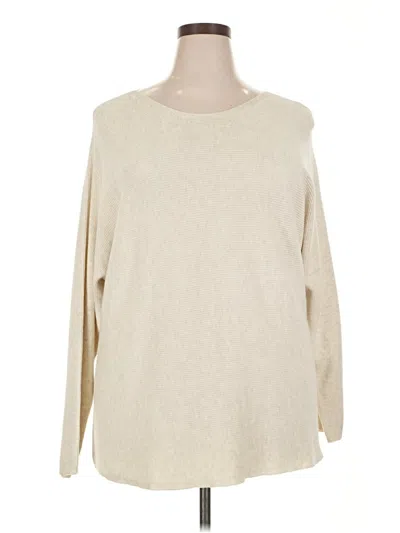 Pre-owned Jjill Pullover Sweater In Brown