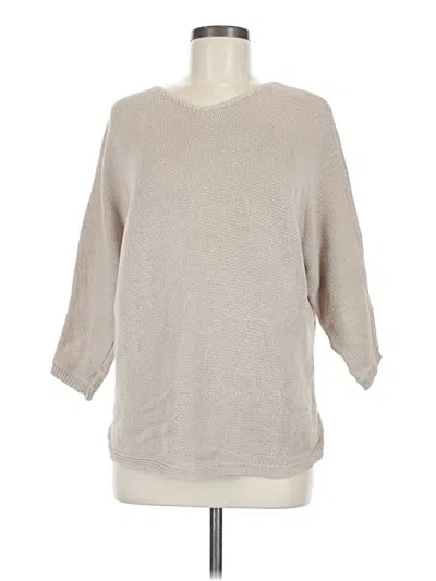 Pre-owned Jjill Pullover Sweater In Brown