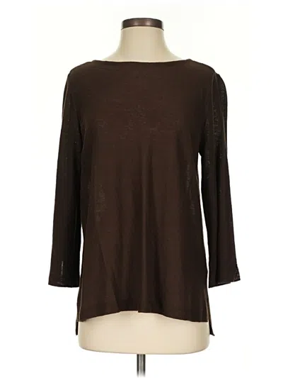 Pre-owned Jjill Pullover Sweater In Brown