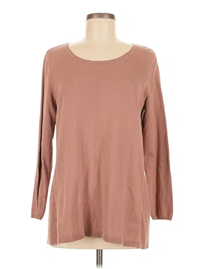 Pre-owned Jjill Pullover Sweater In Brown