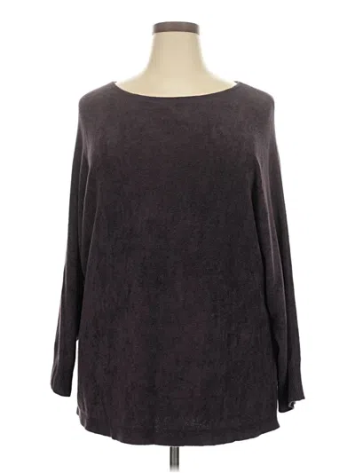 Pre-owned Jjill Pullover Sweater In Brown