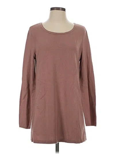 Pre-owned Jjill Pullover Sweater In Brown