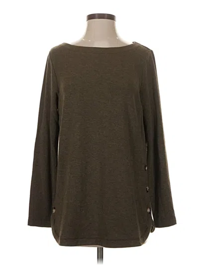 Pre-owned Jjill Pullover Sweater In Brown